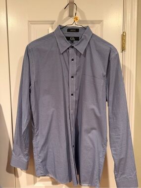 Nordstrom Men’s Blue Micro-Pattern Dress Shirt